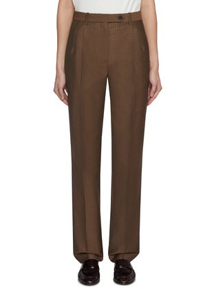 Main View - Click To Enlarge - THE ROW - Norbert Pleated Mohair Wool Pants