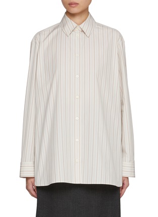 Main View - Click To Enlarge - THE ROW - Sisilia Striped Cotton Shirt