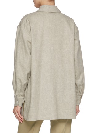 Back View - Click To Enlarge - THE ROW - Komako Wool Shirt