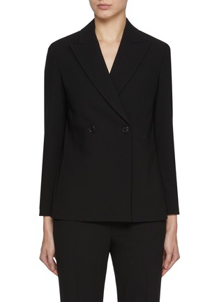 Main View - Click To Enlarge - THE ROW - Wallis Peak Lapel Double Breasted Virgin Wool Blend Blazer