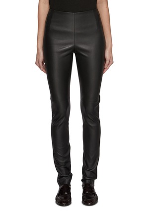 Main View - Click To Enlarge - THE ROW - Lakun Zipped Cuffs Leather leggings