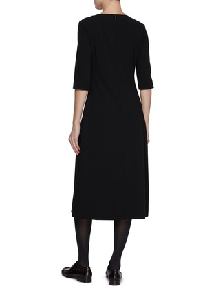 Back View - Click To Enlarge - THE ROW - Solene Virgin Wool Blend Dress