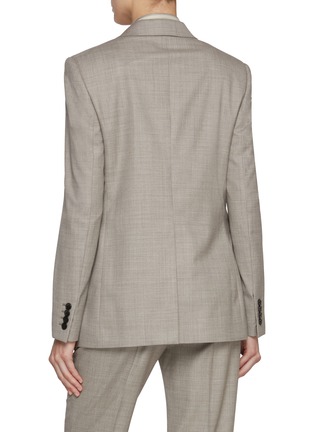 Back View - Click To Enlarge - THE ROW - Selene Notch Lapel Virgin Wool Blend Blazer