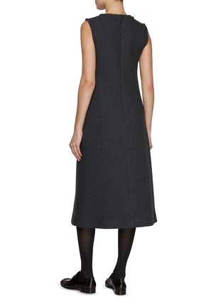 Back View - Click To Enlarge - THE ROW - Amor Virgin Wool Cashmere Blend Dress