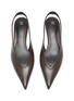 Detail View - Click To Enlarge - TOTEME - Wedge-Heel Leather Slingback Pumps