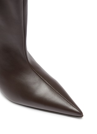 Detail View - Click To Enlarge - TOTEME - Wedge-Heel Leather Tall Boots