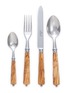 Main View - Click To Enlarge - ALAIN SAINT-JOANIS - Montana Stainless Steel Cutlery Set of 4 — Olivewood