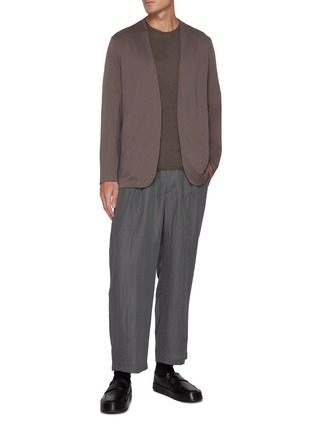 Figure View - Click To Enlarge - ATTACHMENT - Double Face Cotton Cardigan