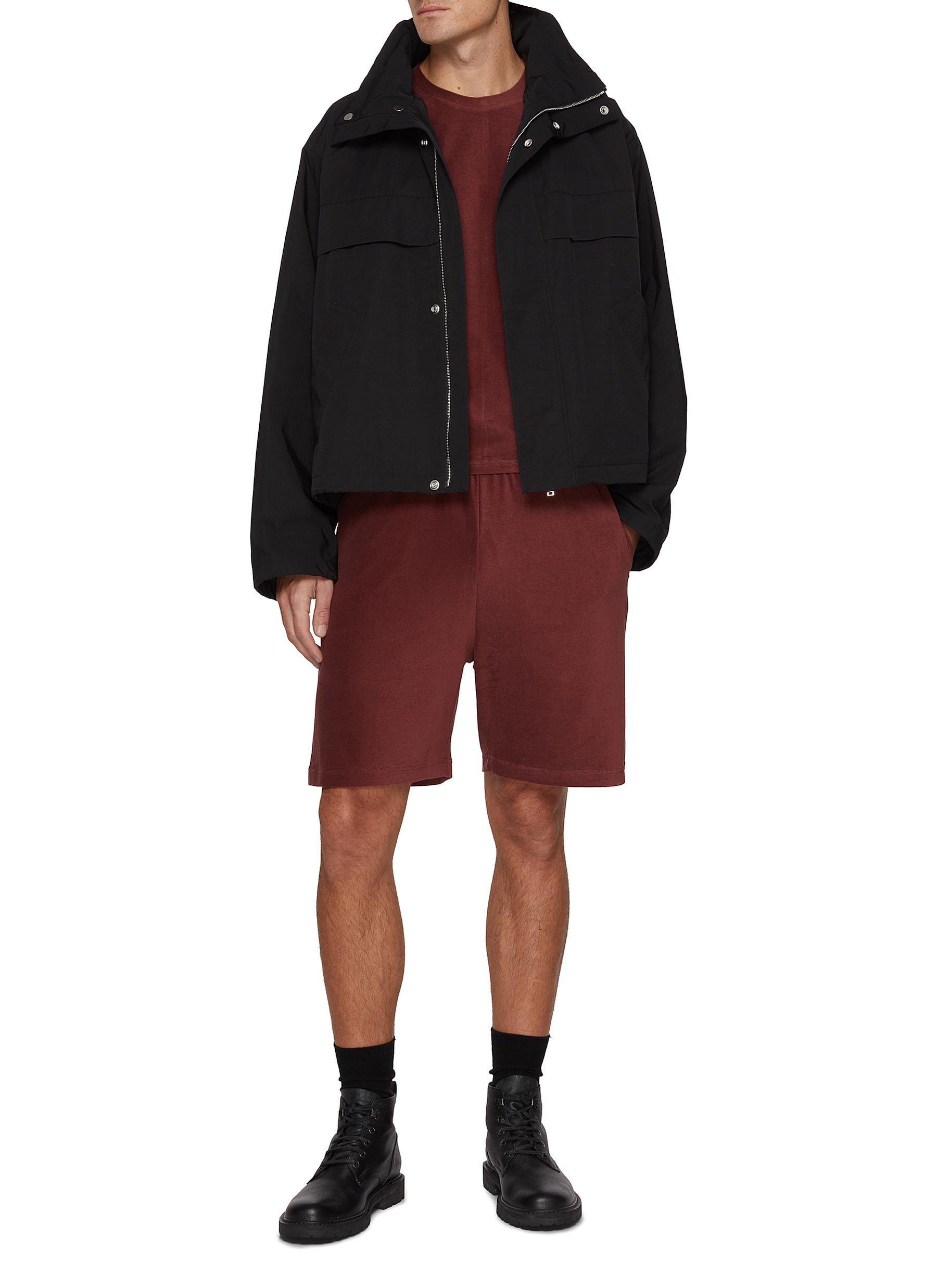 High Gauge Pile Cotton Blend Shorts - Thumbnail 2