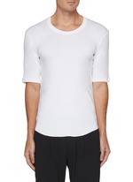 ATTACHMENT | Ribbed Edge Cotton T-Shirt | Men | Lane Crawford