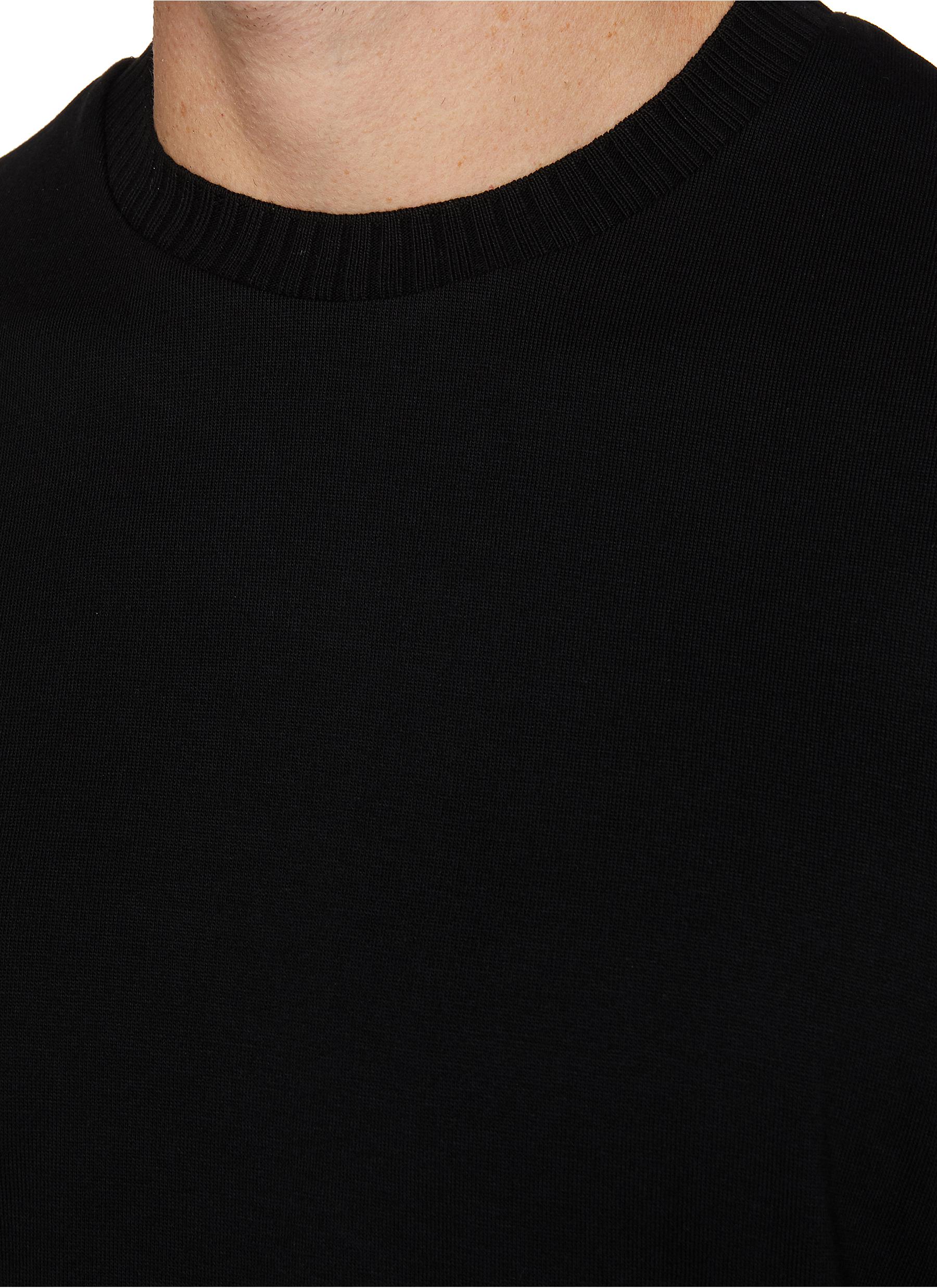 Crewneck Cotton T-Shirt - Thumbnail 4