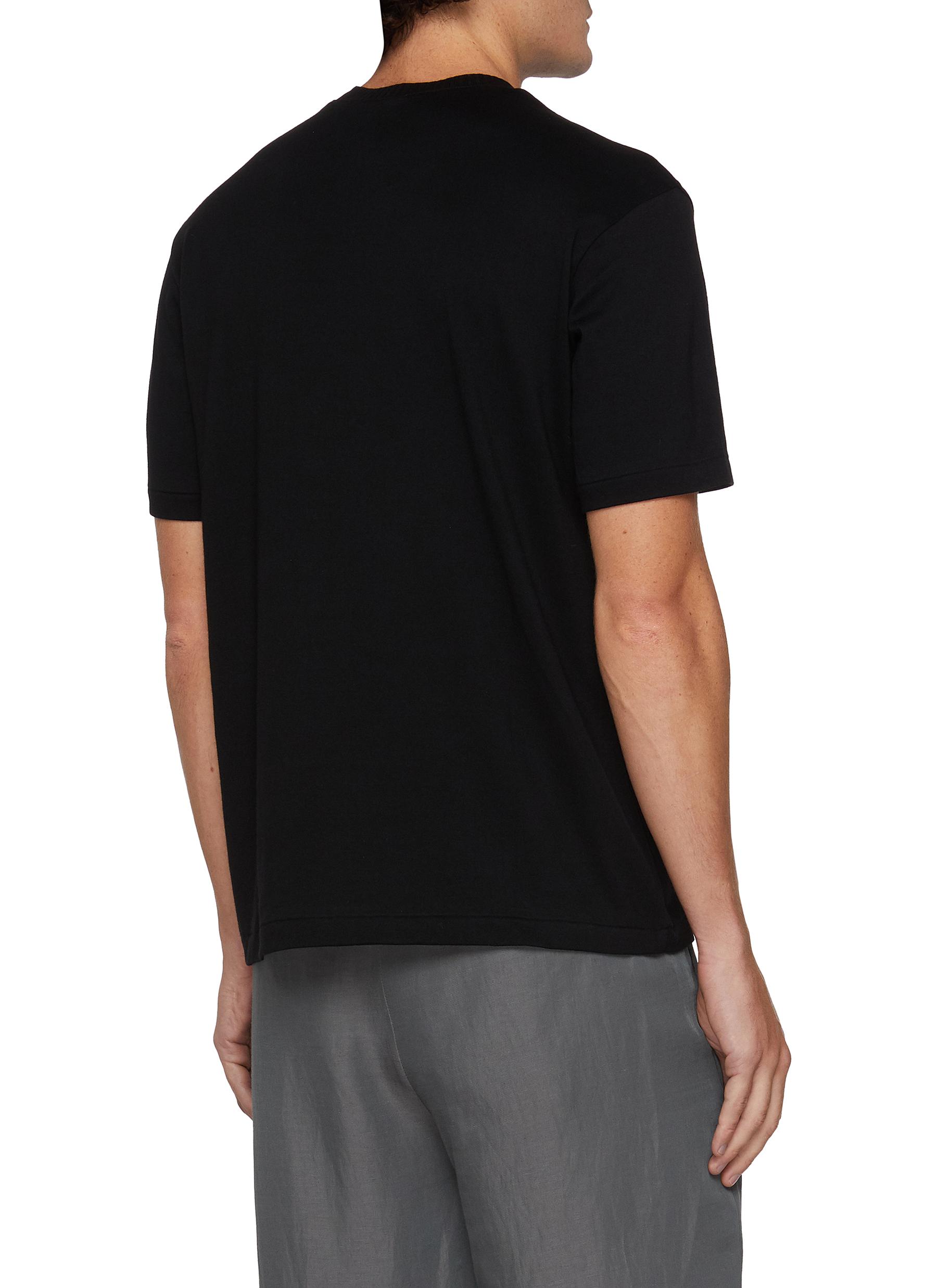 Crewneck Cotton T-Shirt - Thumbnail 3