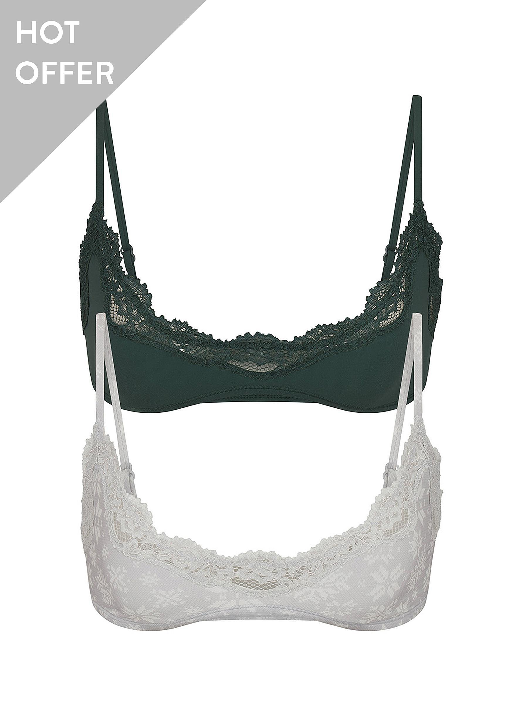 SKIMS | Fits Everybody Lace Scoop Bralette — Set Of 2
