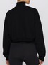 Front View - Click To Enlarge - SKIMS - Cotton Fleece Cropped Half Zip Sweater