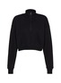 Main View - Click To Enlarge - SKIMS - Cotton Fleece Cropped Half Zip Sweater