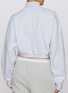 Front View - Click To Enlarge - SKIMS - Cotton Fleece Cropped Half Zip Sweater