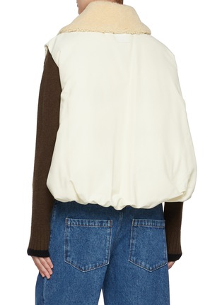 Back View - Click To Enlarge - LOEWE - Shearling Collar Puffer Vest