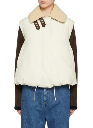 Main View - Click To Enlarge - LOEWE - Shearling Collar Puffer Vest