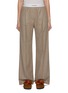 Main View - Click To Enlarge - LOEWE - Contrast Waistband Wool Cashmere Wide Leg Pants