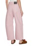 Back View - Click To Enlarge - LOEWE - Panelled Knee Cotton Barrel Pants