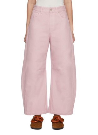 Main View - Click To Enlarge - LOEWE - Panelled Knee Cotton Barrel Pants