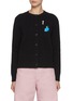 Main View - Click To Enlarge - LOEWE - Crewneck Patchwork Wool Cardigan