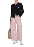 Figure View - Click To Enlarge - LOEWE - Crewneck Patchwork Wool Cardigan