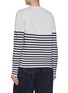 Back View - Click To Enlarge - LOEWE - Knitted Graphic Striped Wool Blend Sweater