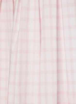  - LOEWE - Sleeveless Checkered Cotton  Trapeze Dress