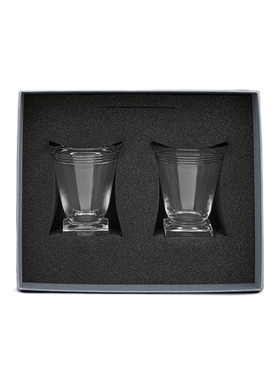 Back View - Click To Enlarge - THOM BROWNE - Yacht N.2 4 Bar Glass — Set of 2