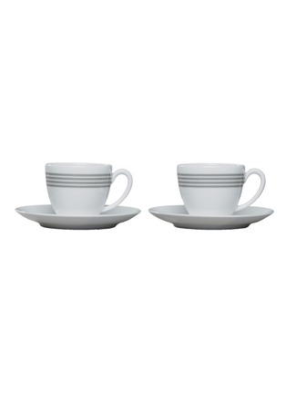 Main View - Click To Enlarge - THOM BROWNE - x Haviland 4 Bar Porcelain Coffee Cup Set