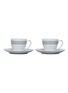 Main View - Click To Enlarge - THOM BROWNE - x Haviland 4 Bar Porcelain Coffee Cup Set