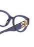 Detail View - Click To Enlarge - MIU MIU - Acetate Oval Optical Glasses