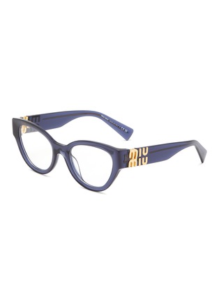 Main View - Click To Enlarge - MIU MIU - Acetate Oval Optical Glasses