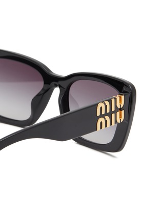 Detail View - Click To Enlarge - MIU MIU - Acetate Rectangle Sunglasses