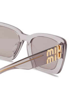 Detail View - Click To Enlarge - MIU MIU - Acetate Rectangle Sunglasses