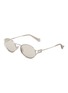 Main View - Click To Enlarge - MIU MIU - Metal Oval Sunglasses