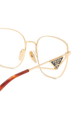 Detail View - Click To Enlarge - PRADA - Metal Butterfly Optical Glasses