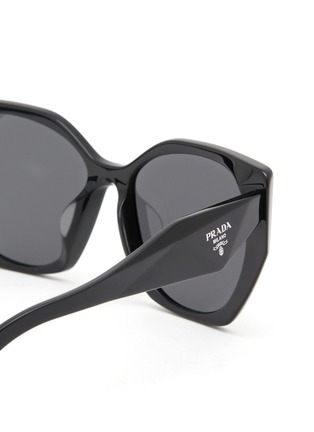 Detail View - Click To Enlarge - PRADA - Acetate Pillow Sunglasses