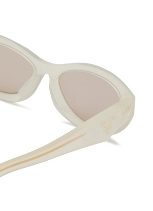 Detail View - Click To Enlarge - PRADA - Acetate Irregular Sunglasses