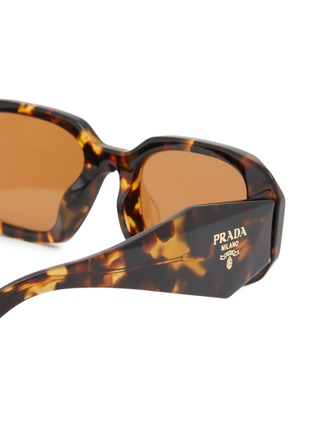 Detail View - Click To Enlarge - PRADA - Acetate Rectangle Sunglasses