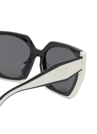 Detail View - Click To Enlarge - PRADA - Acetate Rectangle Sunglasses