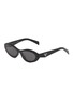 Main View - Click To Enlarge - PRADA - Acetate Oval Sunglasses