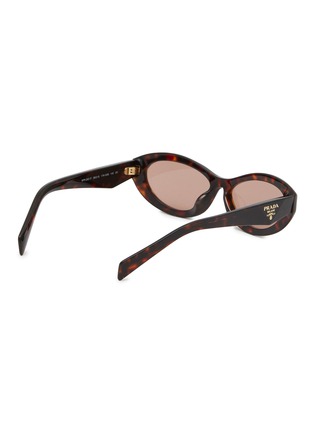 Figure View - Click To Enlarge - PRADA - Acetate Irregular Sunglasses