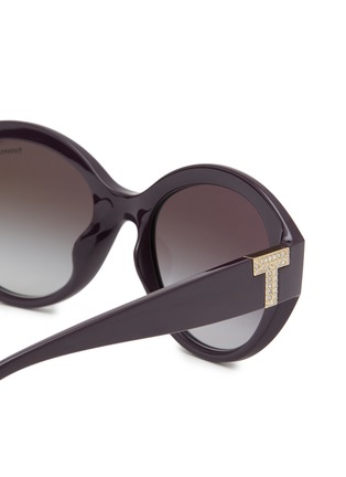 Detail View - Click To Enlarge - TIFFANY - Acetate Round Sunglasses