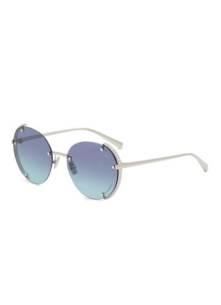 Main View - Click To Enlarge - TIFFANY - Metal Round Sunglasses