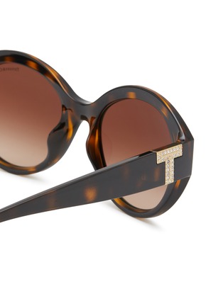 Detail View - Click To Enlarge - TIFFANY - Acetate Round Sunglasses