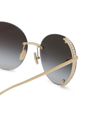 Detail View - Click To Enlarge - TIFFANY - Metal Round Sunglasses