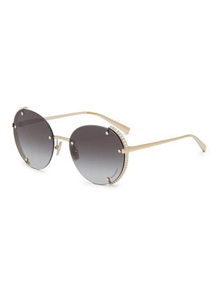 Main View - Click To Enlarge - TIFFANY - Metal Round Sunglasses