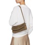 Figure View - Click To Enlarge - BENEDETTA BRUZZICHES - Elif Suede Leather Shoulder Bag